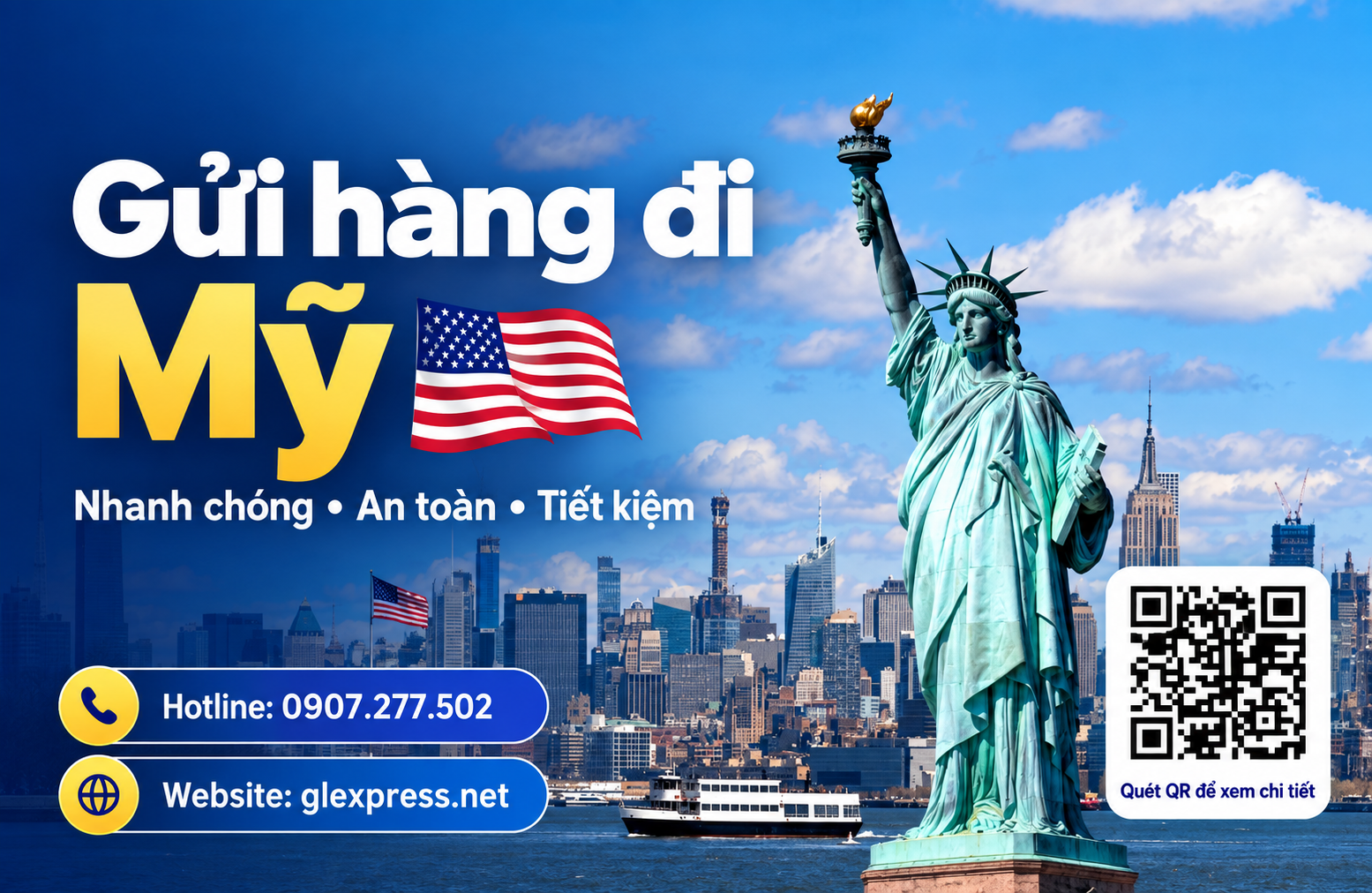 GLEXpress shipping service from Ho Chi Minh City to the USA