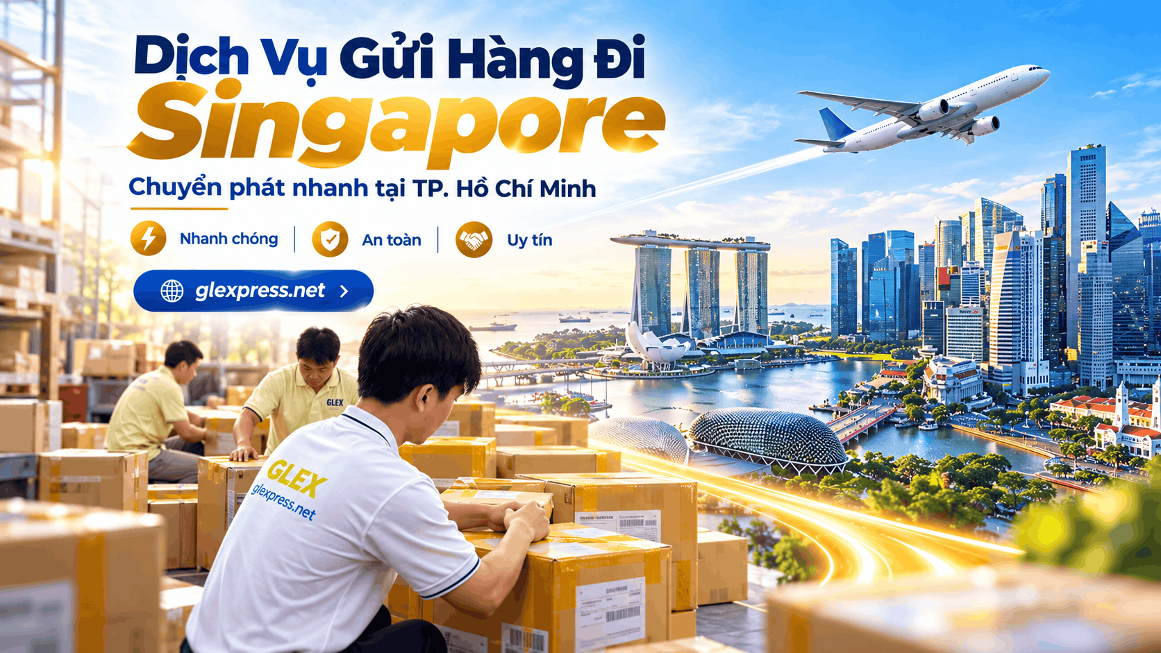 Dịch vụ chuyển phát nhanh Gửi Hàng Đi Singapore tại TP.HCM