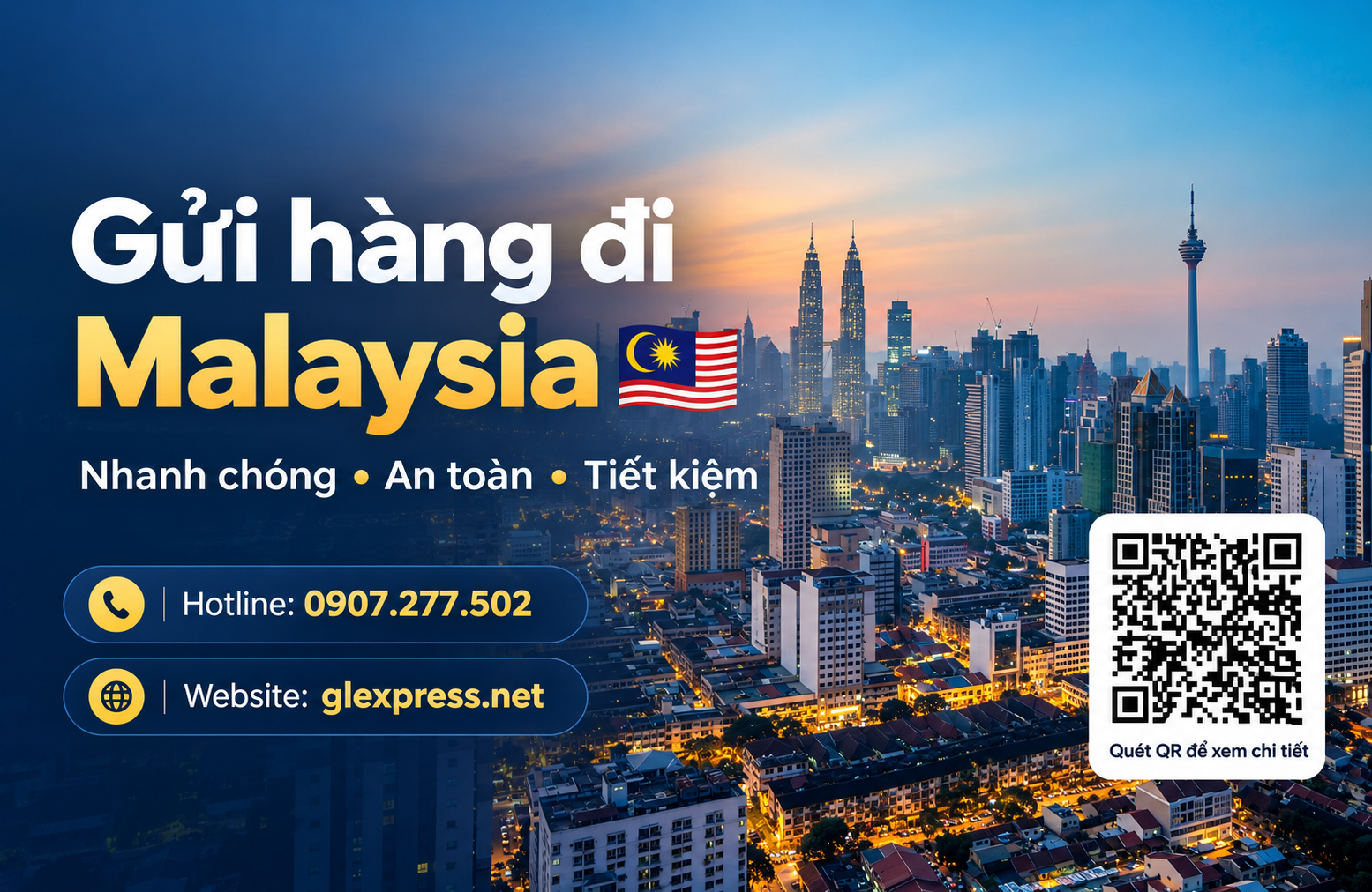GLEXpress shipping service from Ho Chi Minh City to Malaysia