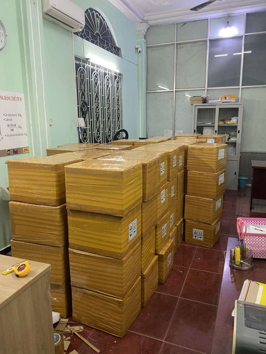 Đóng hàng thực phẩm gửi đi Hàn Quốc