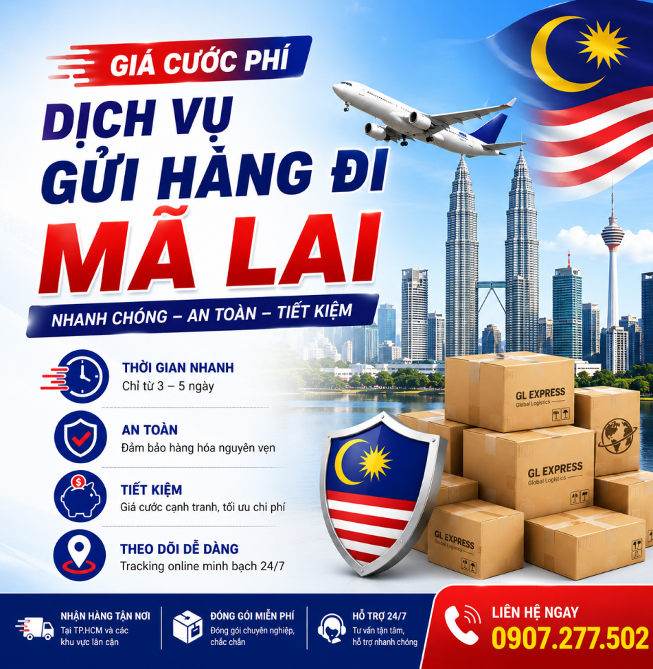 Dịch vụ gửi hàng đi Malaysia