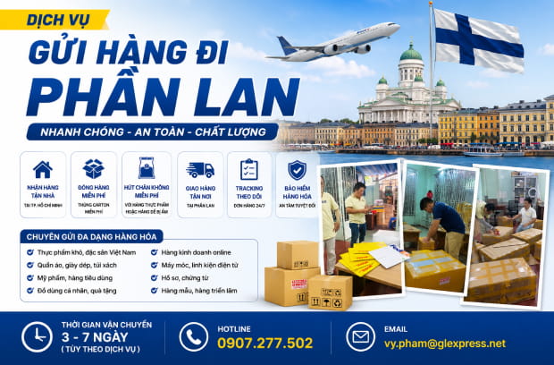 Dịch Vụ Gửi Hàng Đi Phần Lan Uy Tín