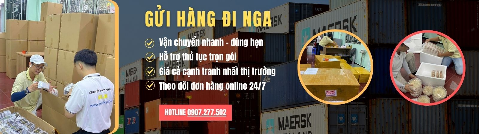 Gửi hàng đi Nga